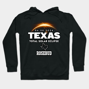 Total Solar Eclipse 2024 Rosebud Texas Hoodie